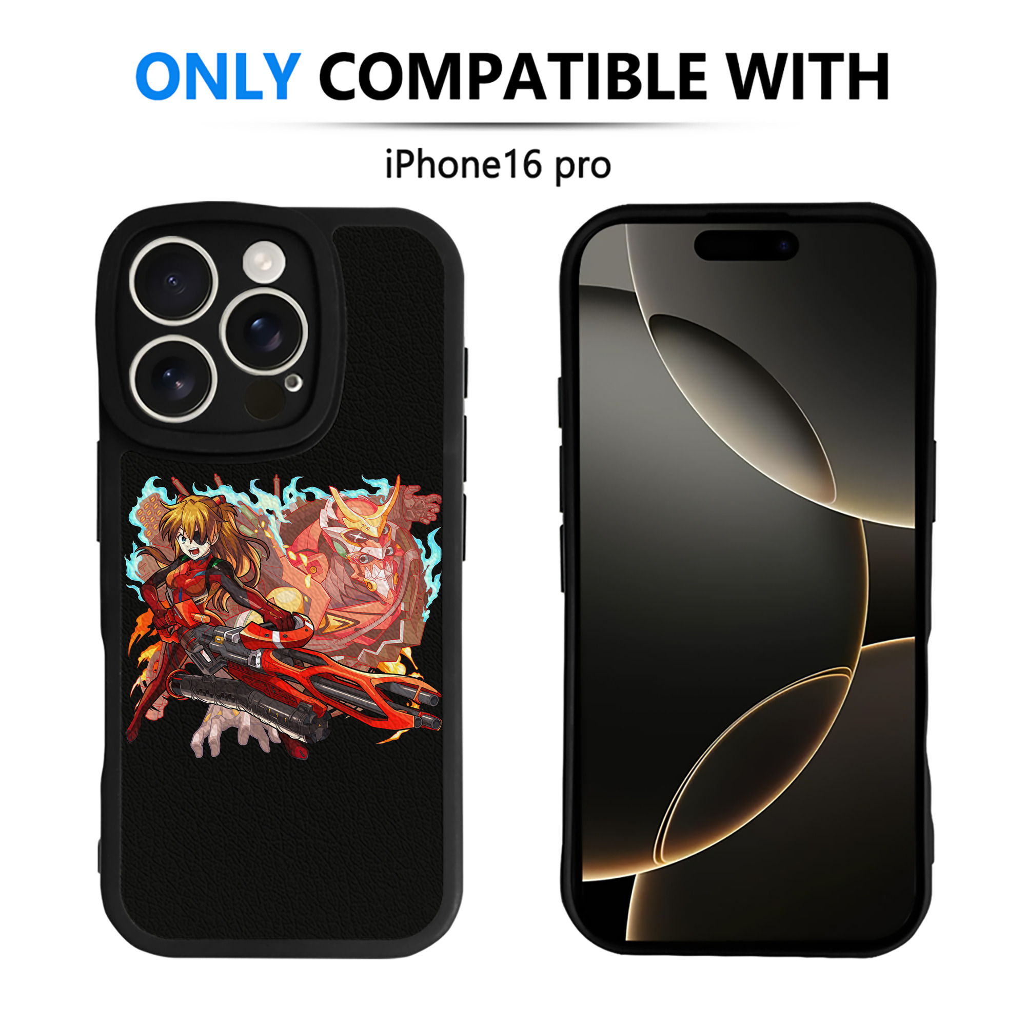 （画像用） EVA 新世紀エヴァンゲリオン 【iPhone 16シリーズ対応】シリコンスマホケース（レザー調） 材質：シリコン